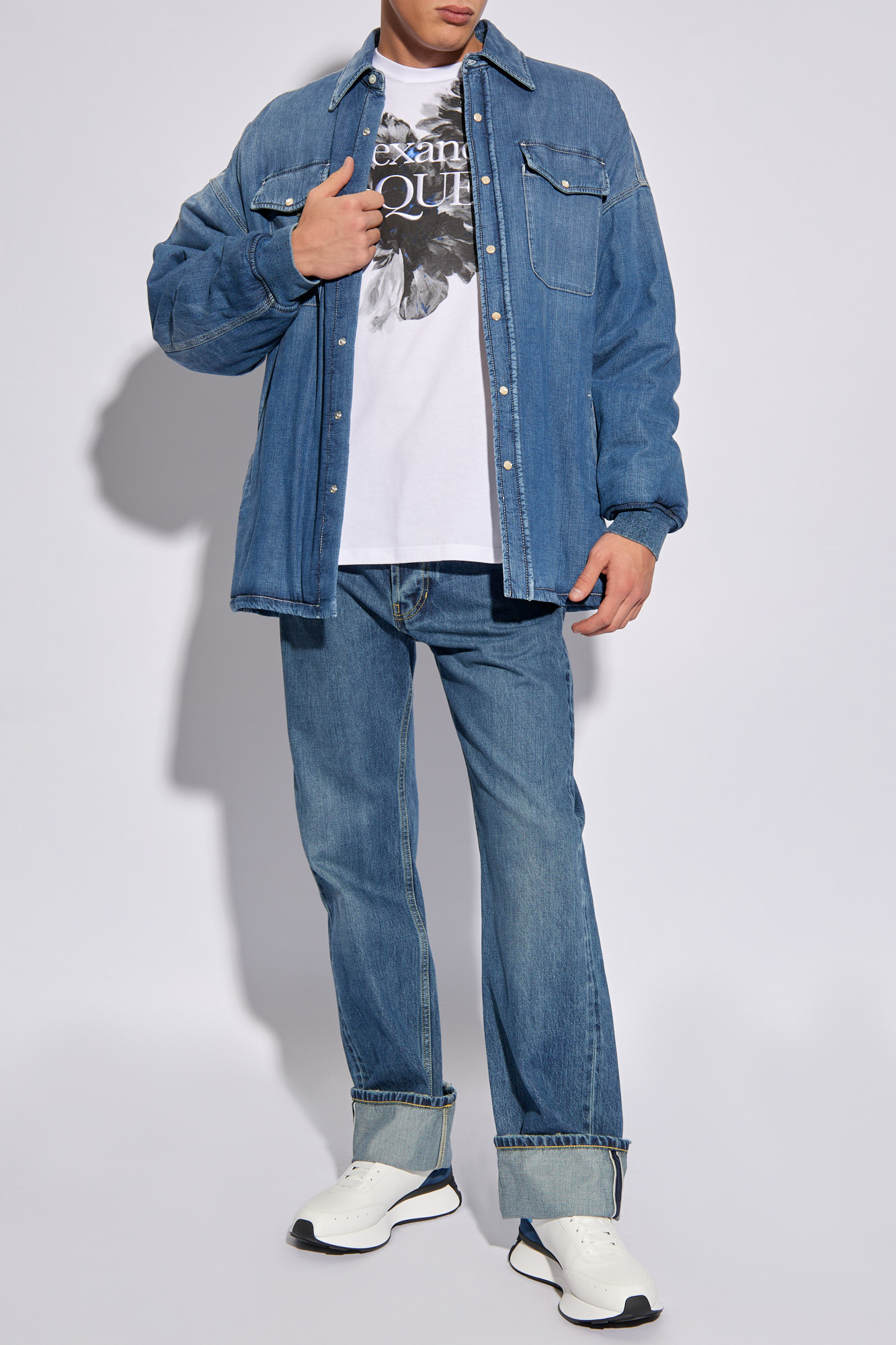 Mens insulated cheap denim jacket